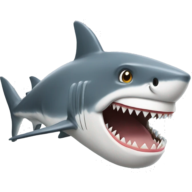 Donald trump as a shark emoji