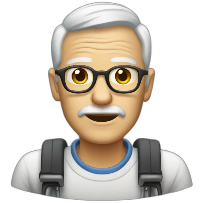 wheelchair old man emoji