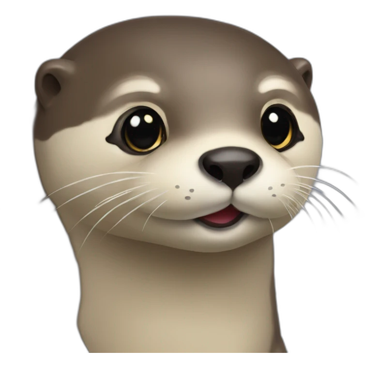 Une loutre qui pleure  emoji