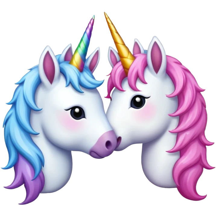 unicorn with kiss emoji