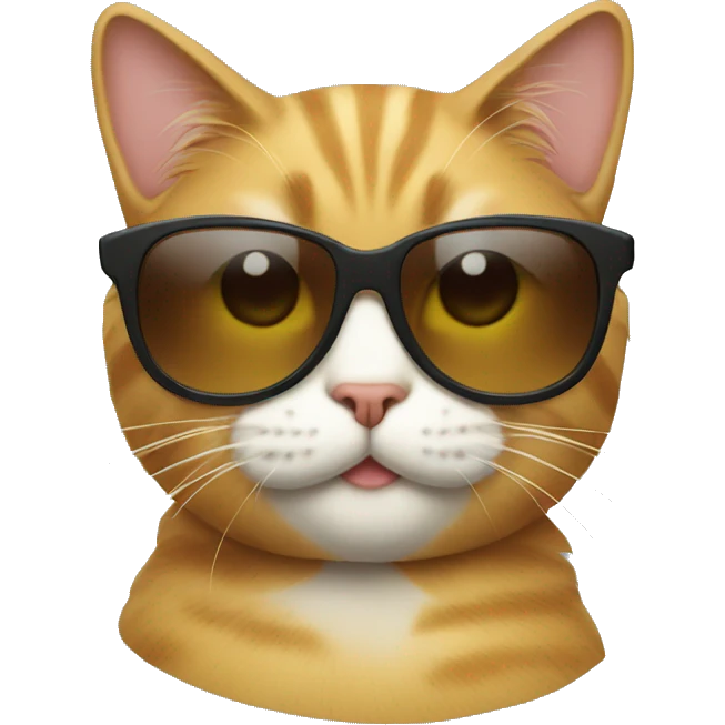 Cat with sunglasses emoji