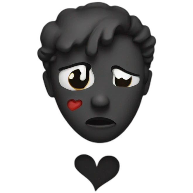 Black broken heart emoji