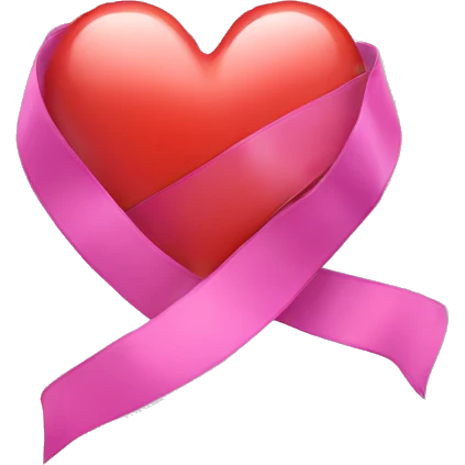 Heart with ribbon emoji