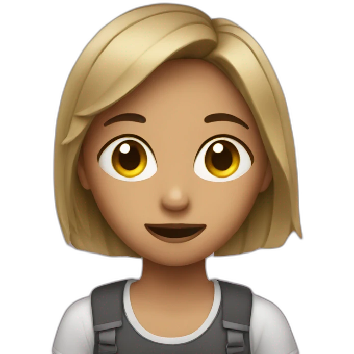 Girl Binge watching tv emoji