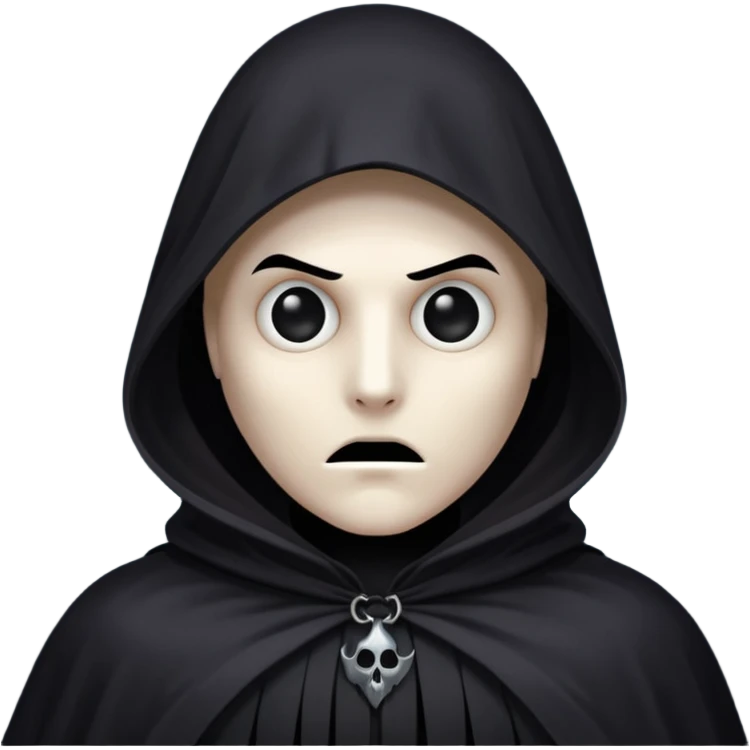 Shadowy Phantom with Cloak horror look emoji