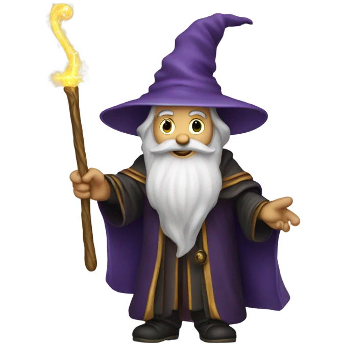 Wizard with wand emoji