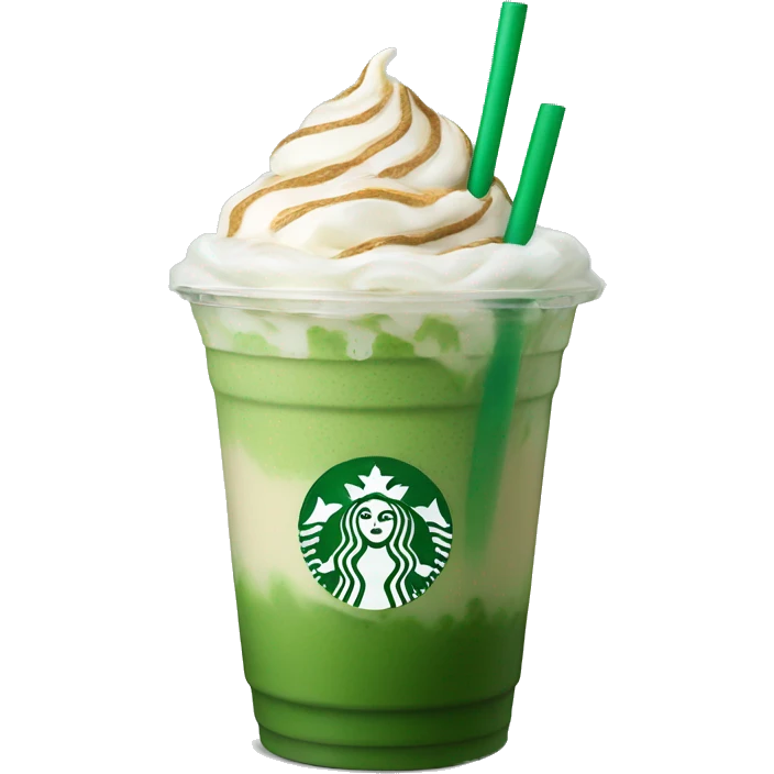 Starbucks iced matcha latte emoji
