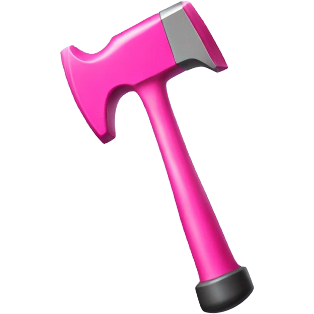 Pink hammer emoji