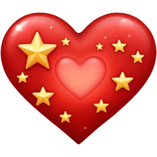 Heart with stars emoji