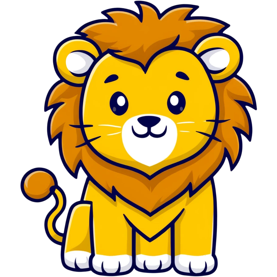lion face with golden mane emoji