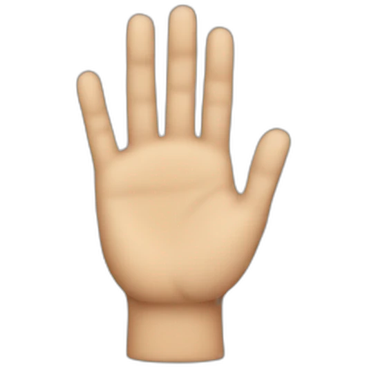 Proper hand emoji