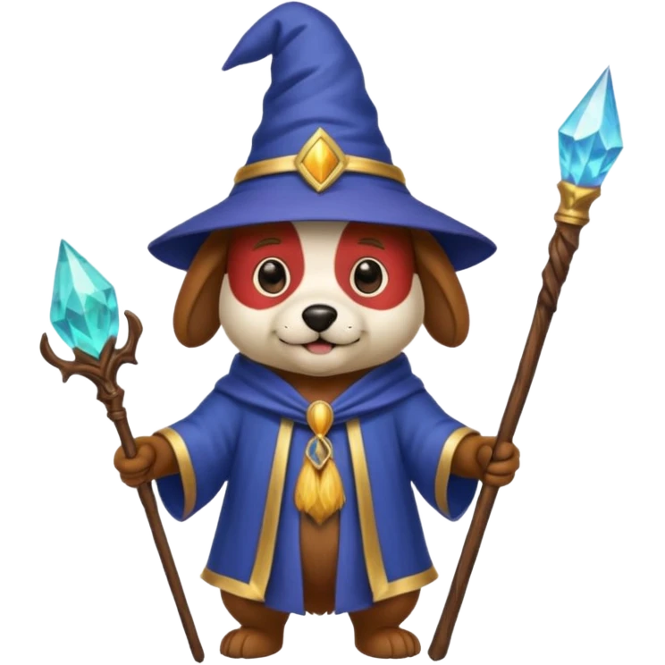 Dog wizard emoji