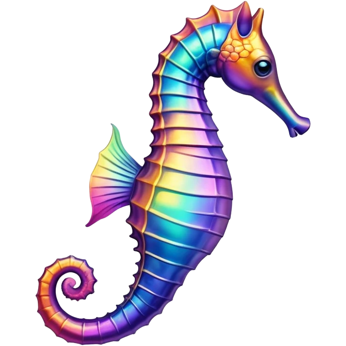 colorful seahorse emoji