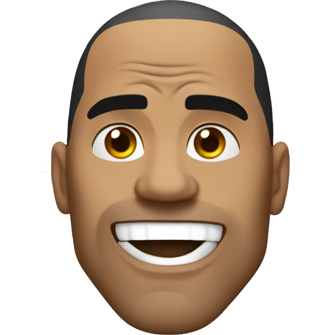 the rock saying no  emoji