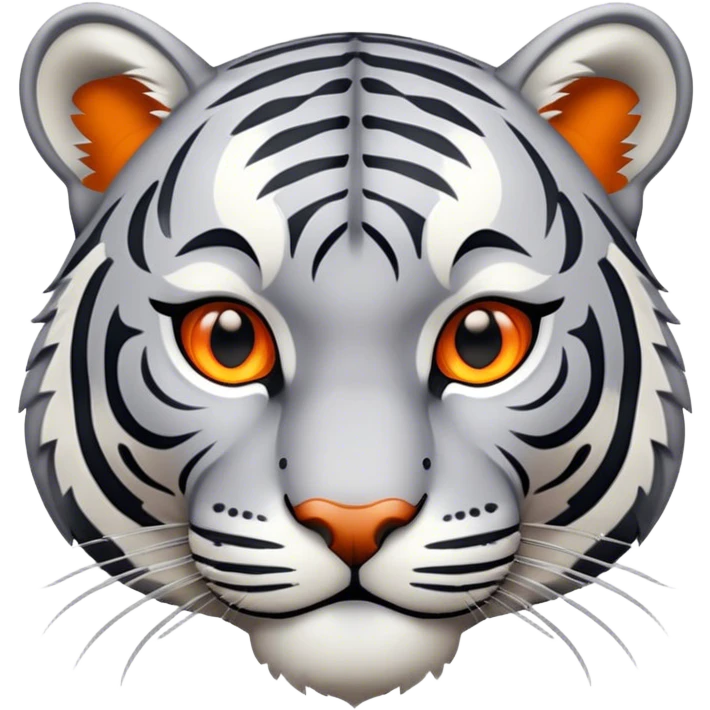 gray tiger emoji