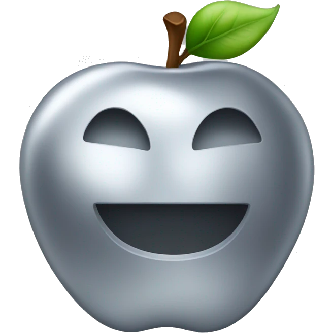 silver apple emoji