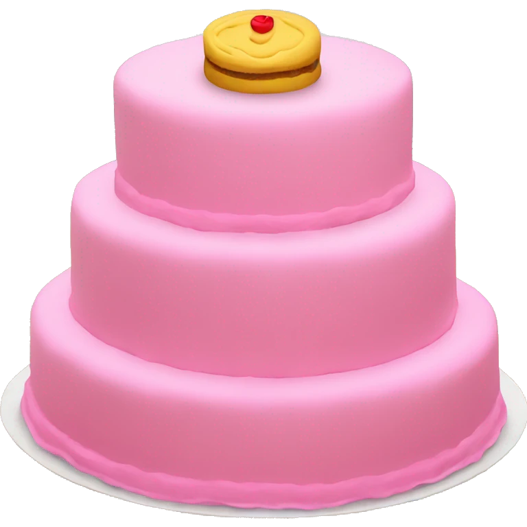 a pink 7 tier cake  emoji