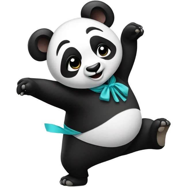 Dance panda emoji