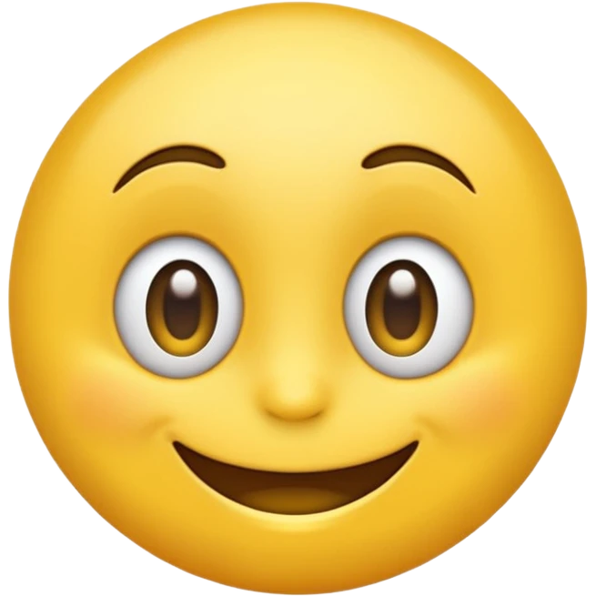 “Create a high-quality, bright yellow emoji with expressive, playful eyes and a big, cheerful smile. It should look cute, funny, and instantly relatable, like the classic 😂 emoji, with smooth shading, a clean design, and a friendly, cartoon style.” emoji