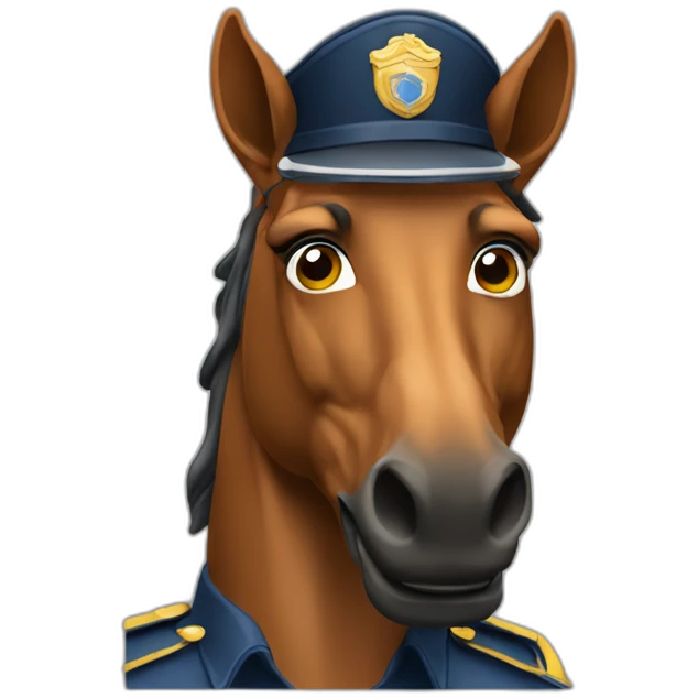 Gendarme à cheval emoji