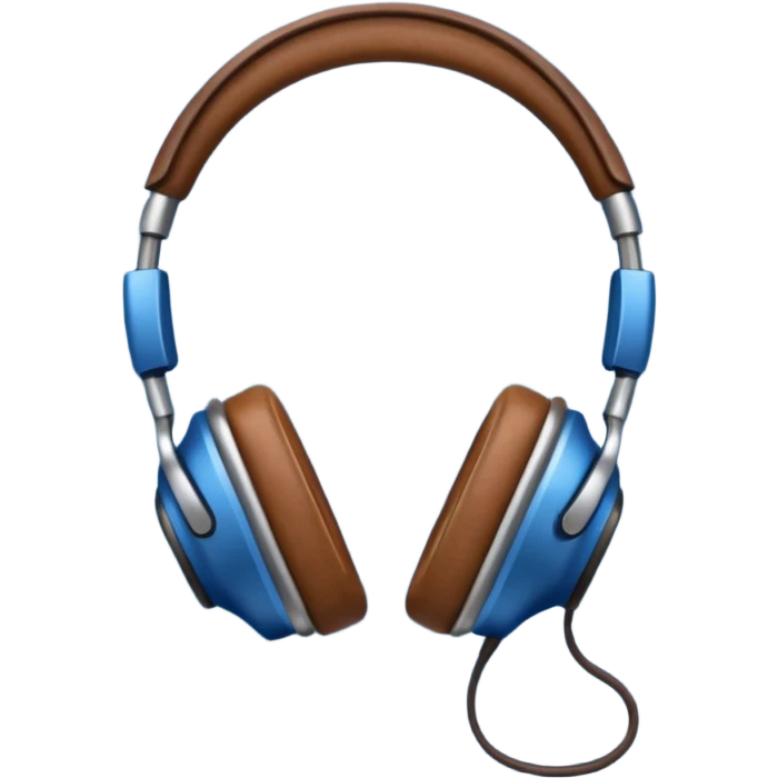 Brown and jeanse headphones beats minimalism no people emoji