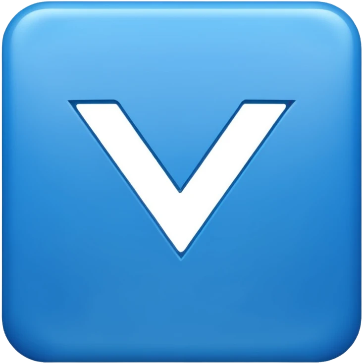 a square checkmark in a blue color emoji