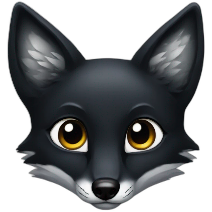 black fox kissed owl emoji