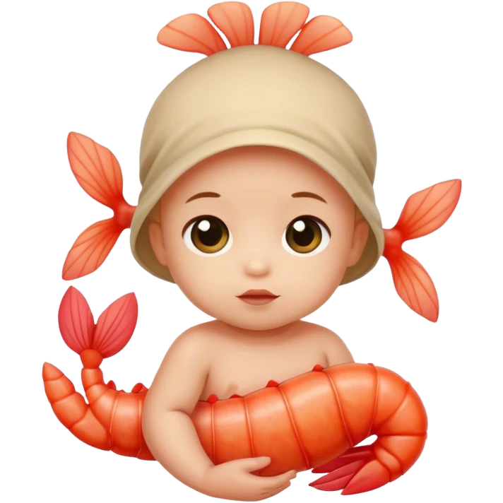 Shrimp baby emoji