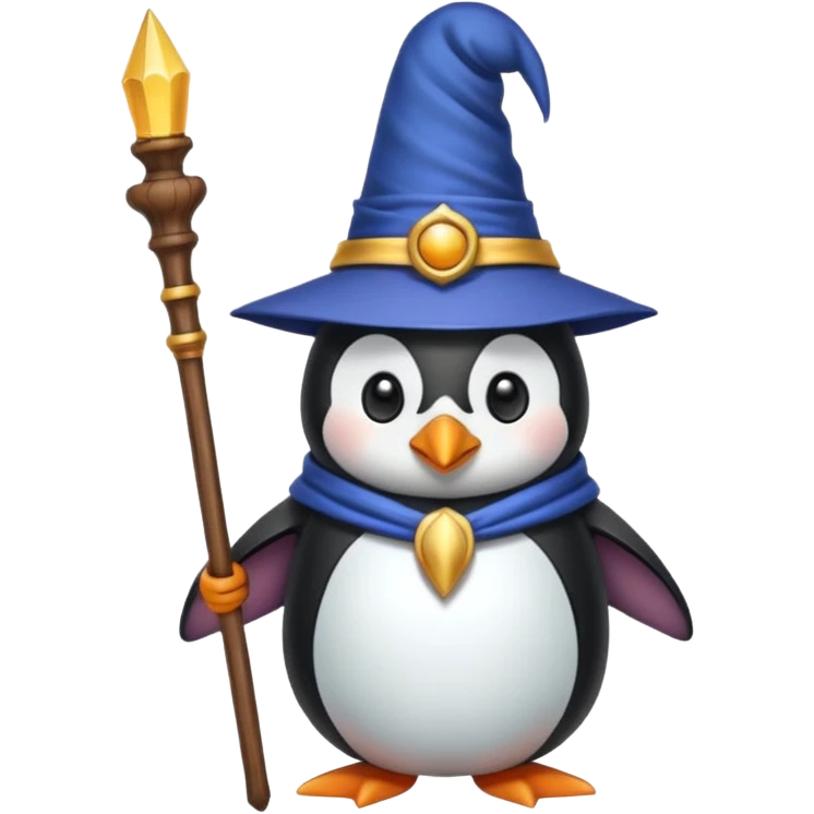 Penguin Wizard emoji