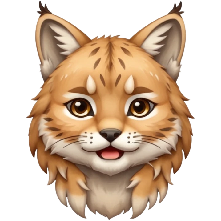 Chibi Sticker lynx tears emoji