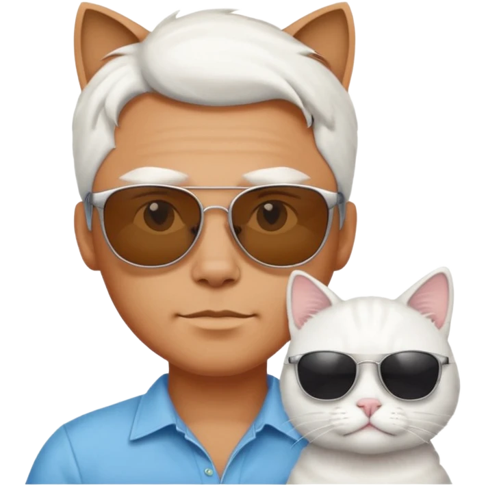 Can you make these emojis one 😎😼 emoji