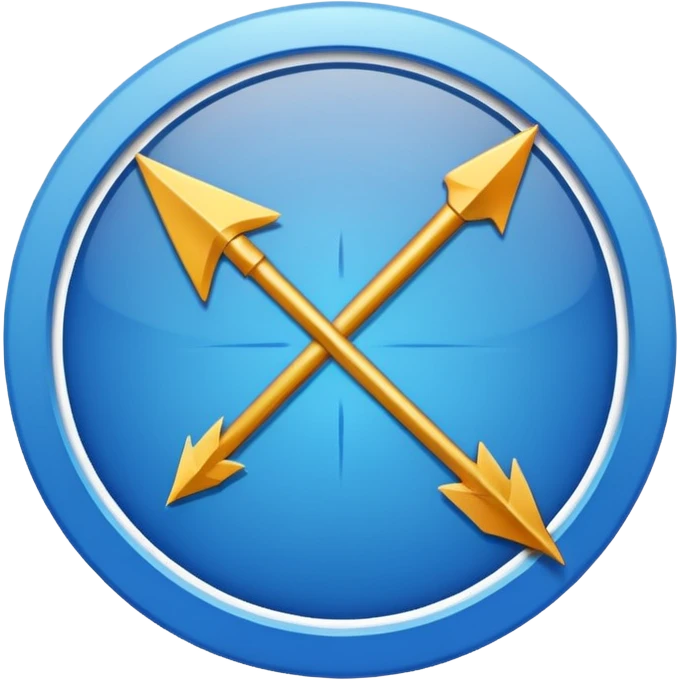 Circle with Arrow pointing to it emoji