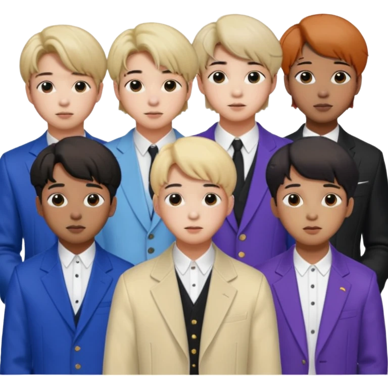 BTS 7 people emoji