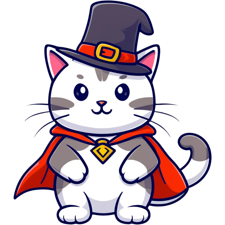 magician cat emoji