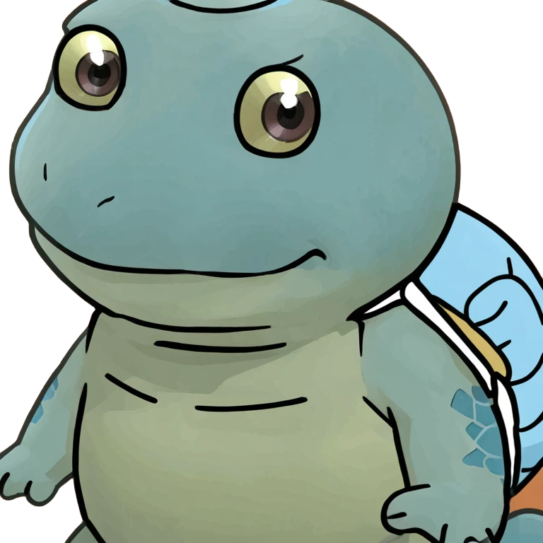 Cartoon Blue Squirtle  emoji