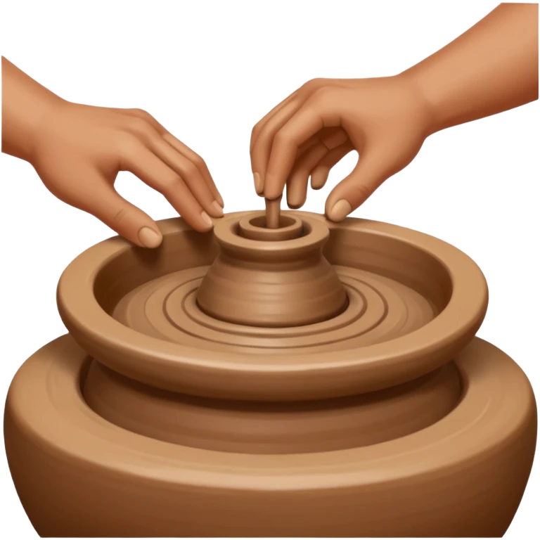 hands on pottery wheel emoji