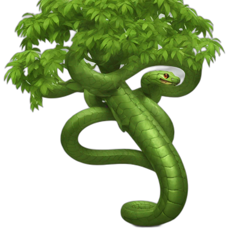 Arbol rodeado de Cobras emoji