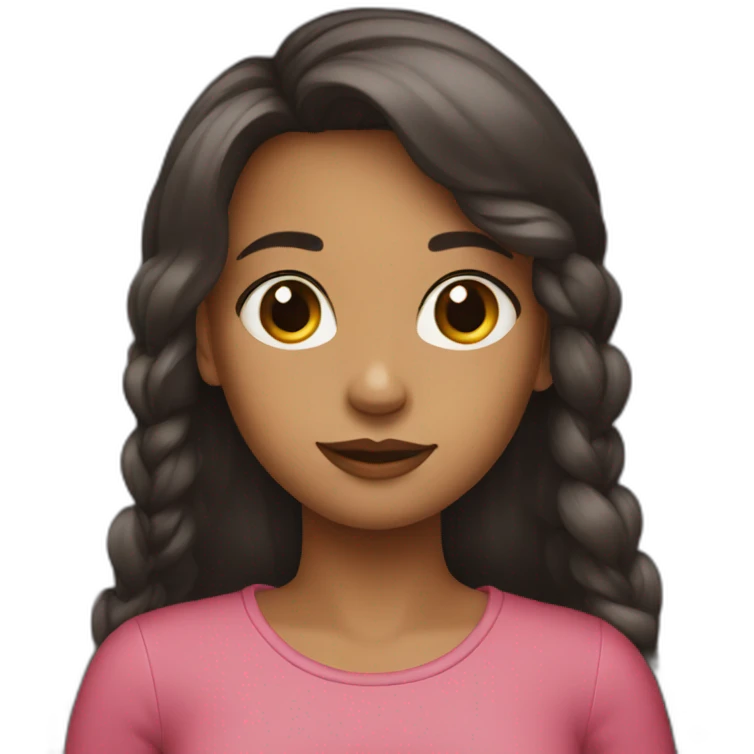 A girl whith longue her emoji