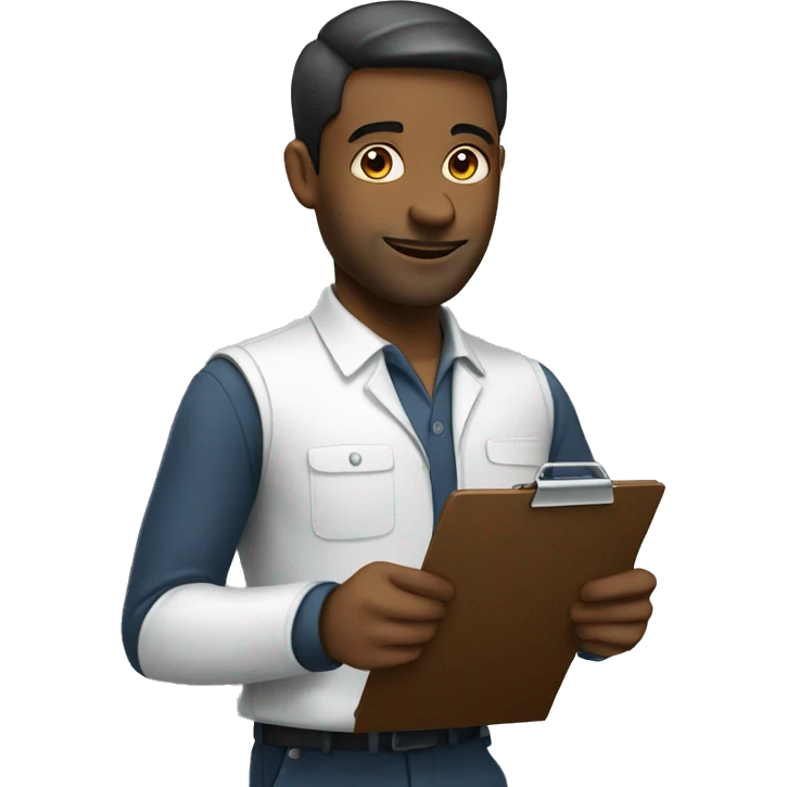 professional with a clipboard emoji
