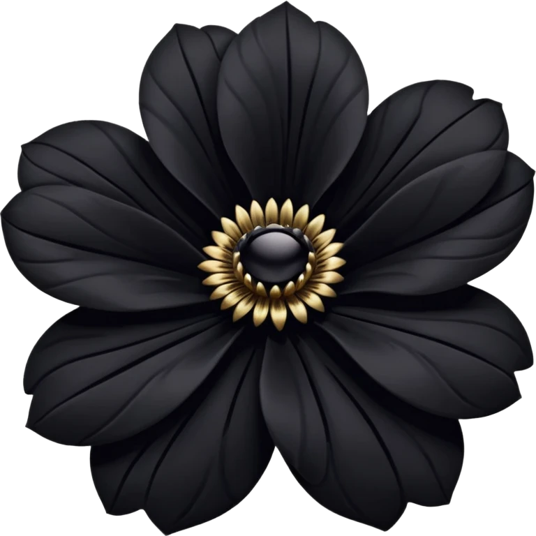 black flower emoji