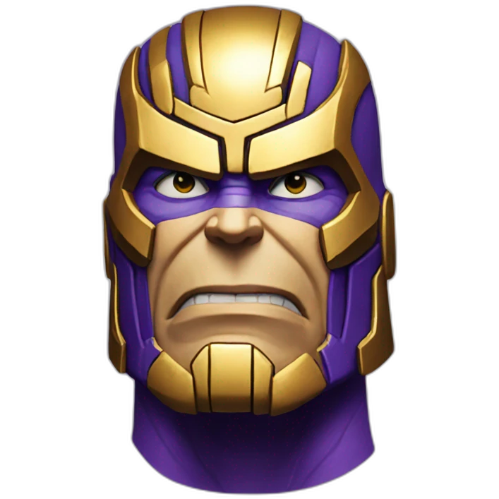 Thanos thinking face emoji