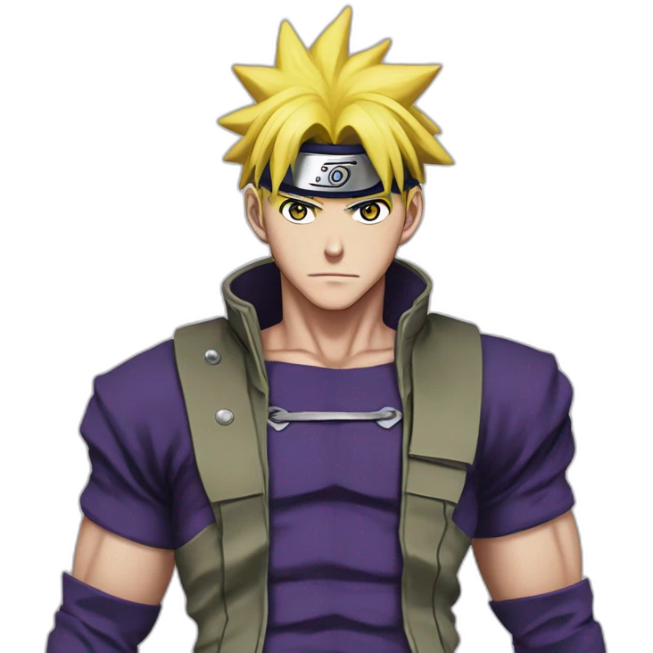jojo bizarre adventure naruto alone emoji