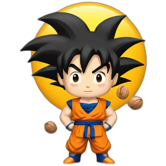 goku holding nuts emoji