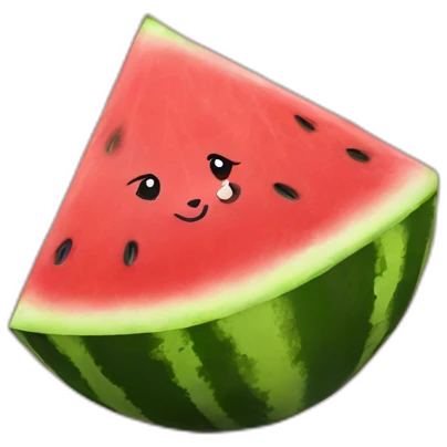 watermelon cat emoji