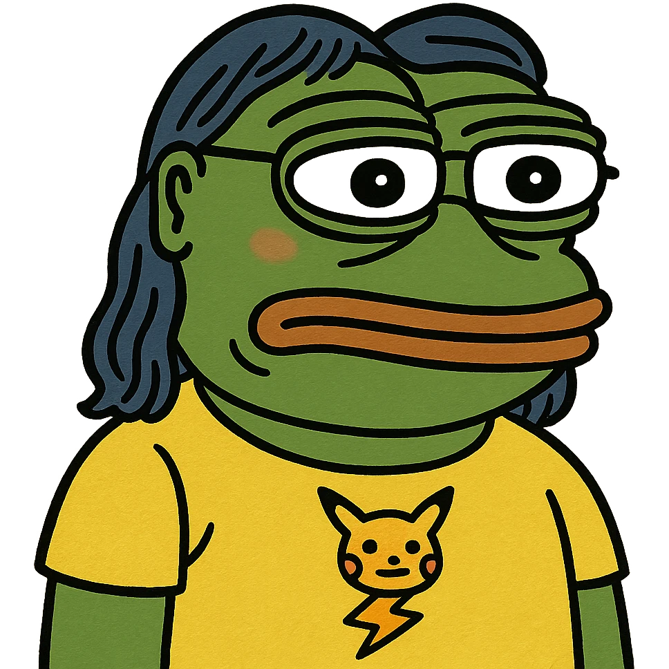  pepe dressed like Chris chan emoji