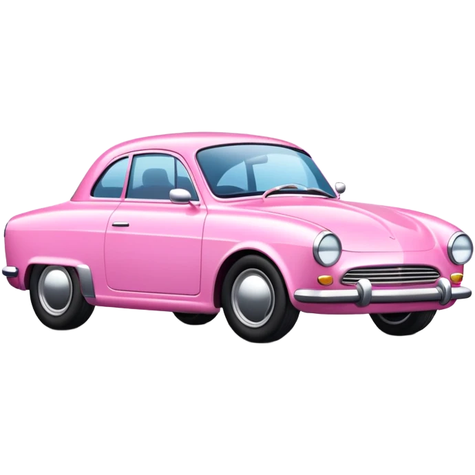 Pink car  emoji