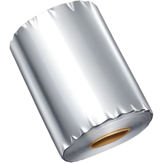 A roll of aluminum foil (papel aluminio) emoji