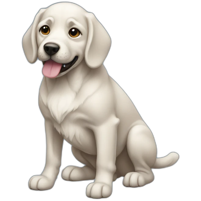 perro de color azul emoji