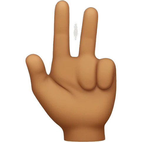 Tan Man with finger up emoji