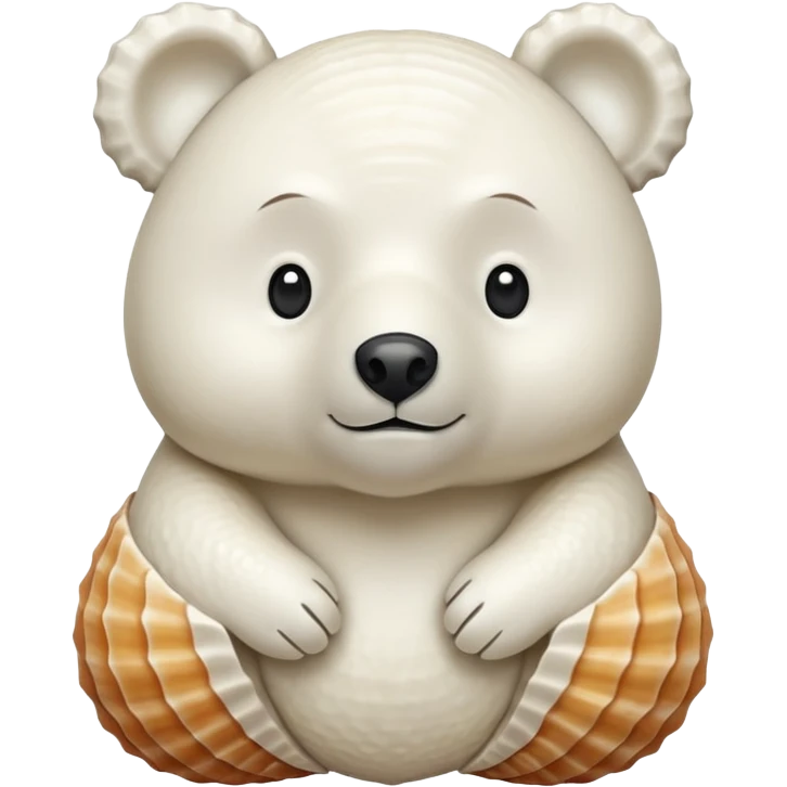 A seashell Bear 🐻🐚 emoji